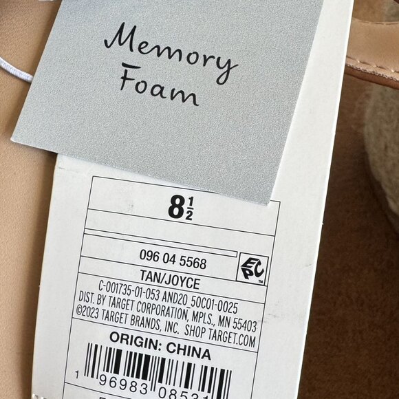 NEW A New Day Women's Espadrille Wedge Heels Sandals - Tan - Picture 8 of 8